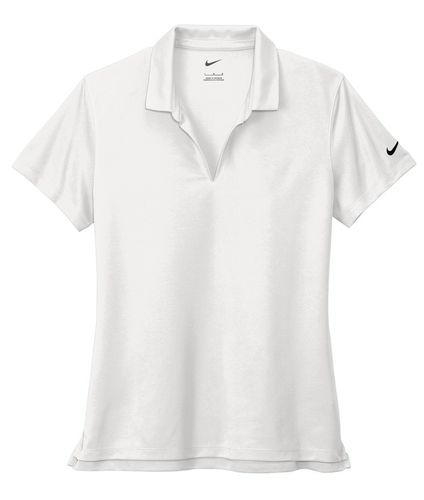 Image of Nike Dri-FIT Micro Pique Polo Womens White