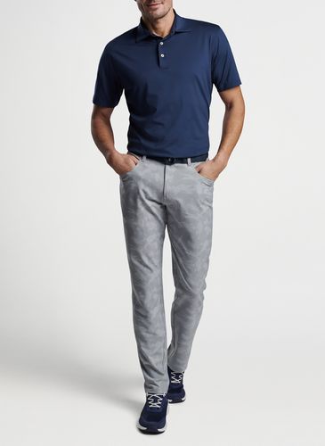 Peter Millar Men's Solid Performance Short Sleeve Polo - Self Collar image thumbnail