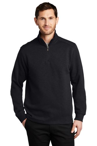 Image of Slub Fleece 1/4-Zip Pullover