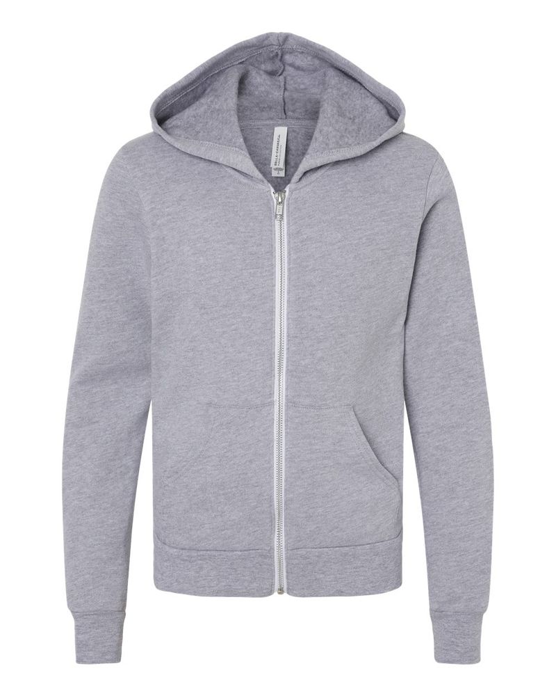 BELLA + CANVAS Youth Sponge Fleece Full-Zip Hoodie primary image
