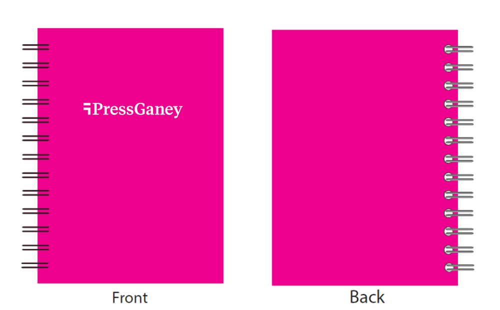 5" x 7" Full Color Laminated Spiral Journal	 primary image