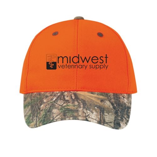 Midwest Camo/Blaze Orange Hats image thumbnail