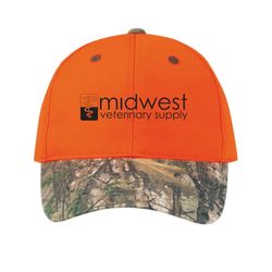 Image of Midwest Camo/Blaze Orange Hats