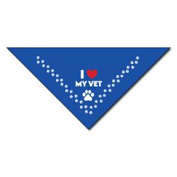 Image of I Love My Vet Bandana - (Blue)