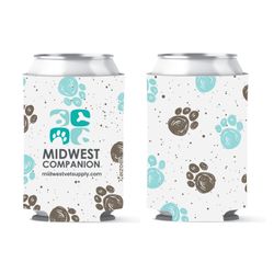 Image of Companion Paw Print Can Koozies