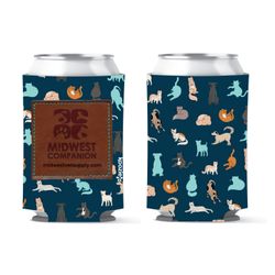 Image of Companion Pet Print Can Koozies