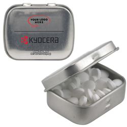 Image of Mini Hinged Mint Tin - Silver