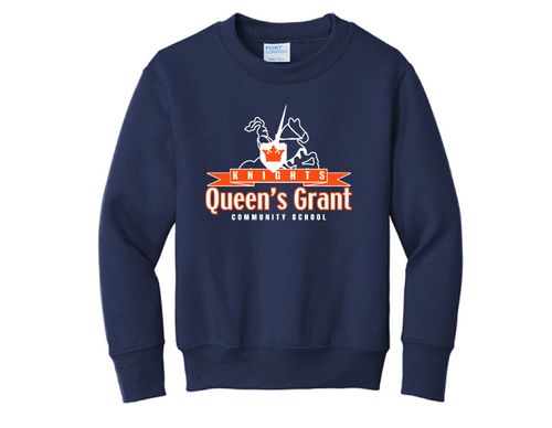 Youth Core Fleece Crewneck Sweatshirt - Knight Logo image thumbnail