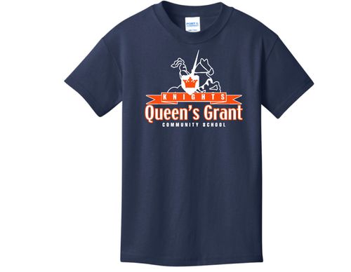 Youth Short Sleeve Core Cotton T Shirt - Knight Logo image thumbnail