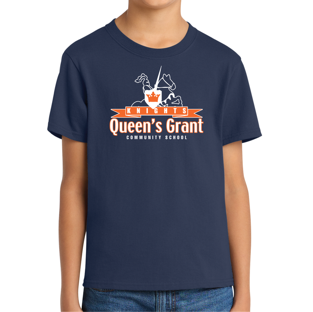 Youth Short Sleeve Core Cotton T Shirt - Knight Logo primary image