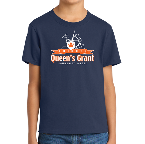 Youth Short Sleeve Core Cotton T Shirt - Knight Logo image thumbnail