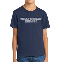 Image of Youth Short Sleeve Core Cotton T Shirt - Navy