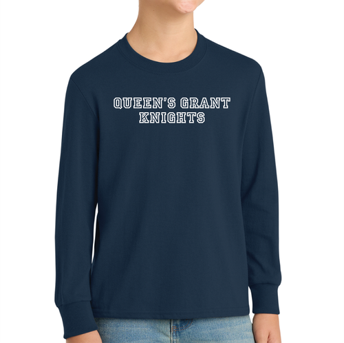 Youth Long Sleeve Core Cotton T Shirt image thumbnail