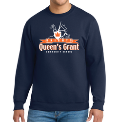 Image of Adult Core Fleece Crewneck Sweatshirt - Knight Logo