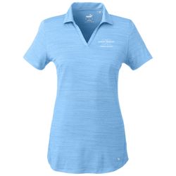 Image of Ladies Puma Cloudspun Free V-Neck Polo