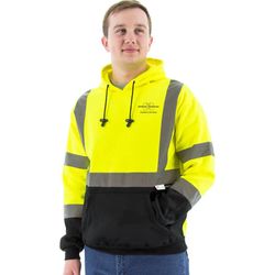 Image of High Visibility Hooded Pullover Sweatshirt