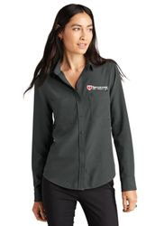 Image of MERCER+METTLE Women's Stretch Crepe Long Sleeve Camp