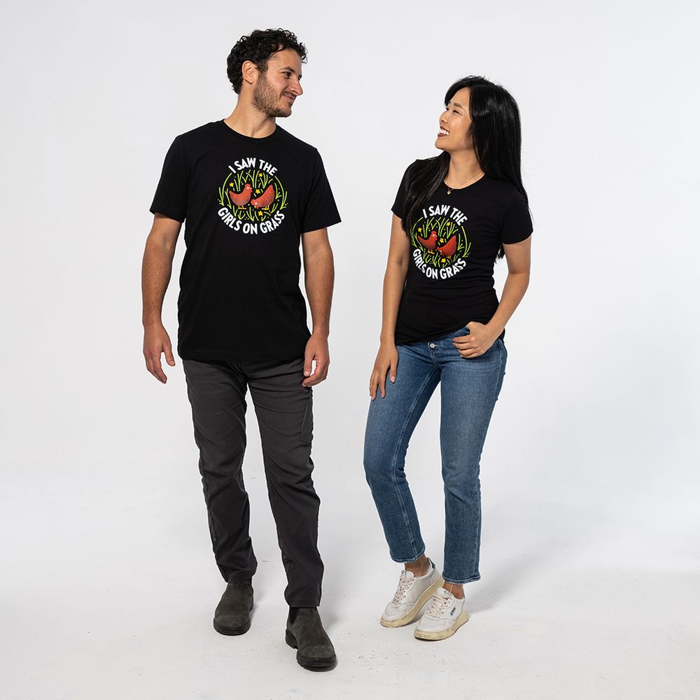 I Saw The Girls On Grass Tee primary image