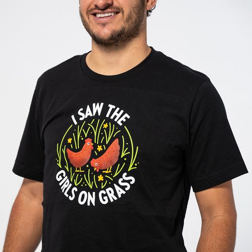 I Saw The Girls On Grass Tee image thumbnail