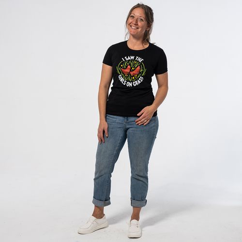 I Saw The Girls On Grass Tee image thumbnail