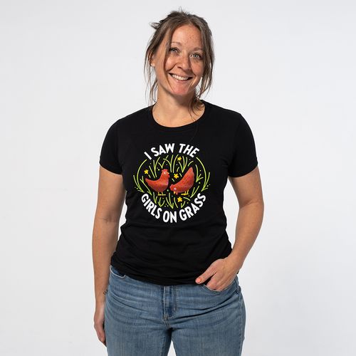 I Saw The Girls On Grass Tee image thumbnail