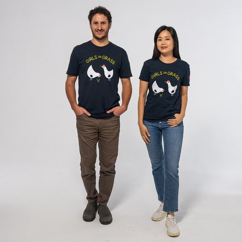 Vintage Girls On Grass Tee image thumbnail