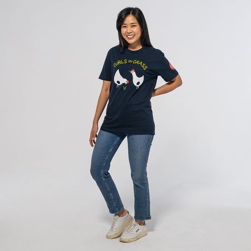 Vintage Girls On Grass Tee image thumbnail