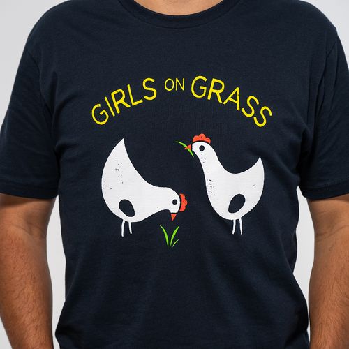 Vintage Girls On Grass Tee image thumbnail
