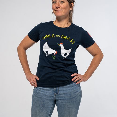 Vintage Girls On Grass Tee image thumbnail