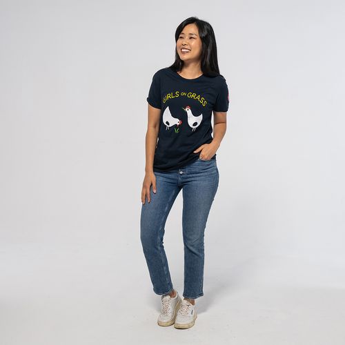 Vintage Girls On Grass Tee image thumbnail