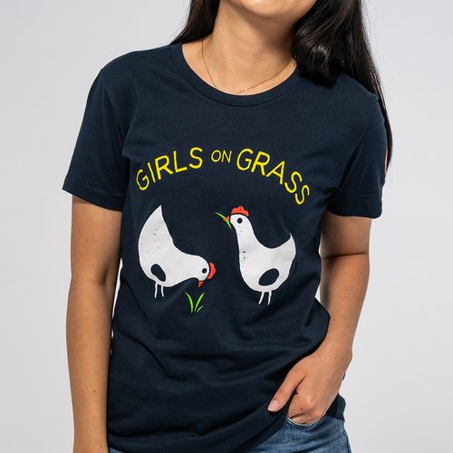 Vintage Girls On Grass Tee image thumbnail