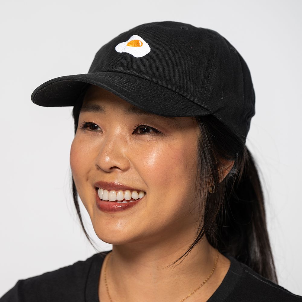 Put An Egg On It Dad Hat primary image