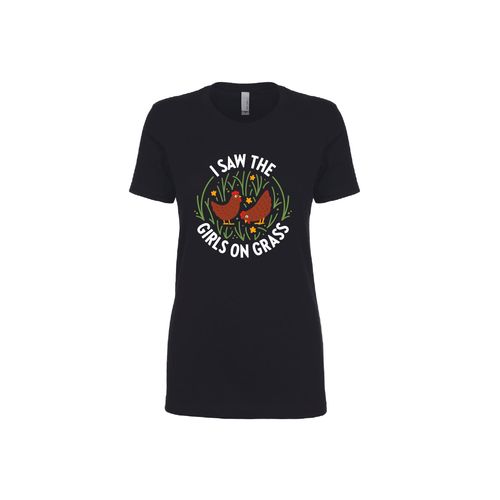 I Saw The Girls On Grass Tee image thumbnail