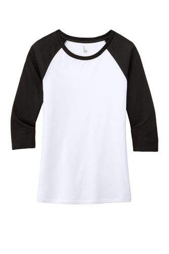 District Women's Perfect Tri 3/4-Sleeve Raglan image thumbnail