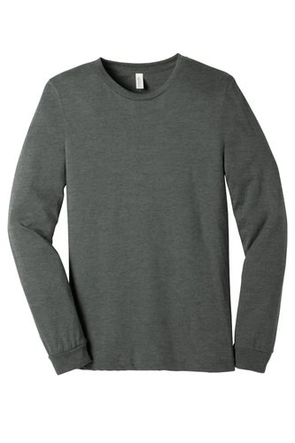 BELLA+CANVAS Unisex Heather CVC Long Sleeve Tee image thumbnail