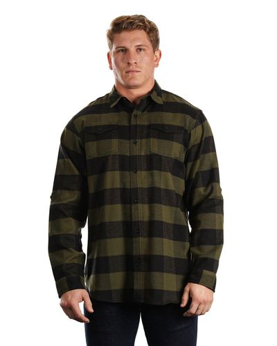 Burnside Men's Plaid Flannel Shirt image thumbnail
