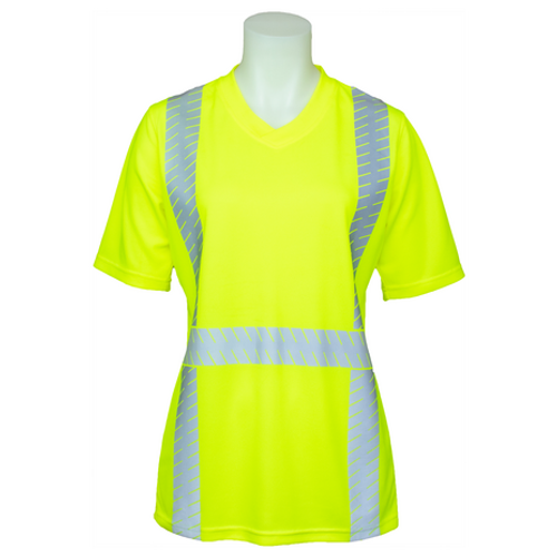 Womens CL 2 Segmented Hi-Viz V-Neck Tee image thumbnail