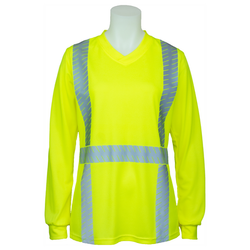 Image of Womens CL 2 Segmented Hi-Viz Long Sleeve Tee