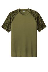 Image of Sport-Tek Drift Camo Colorblock Tee