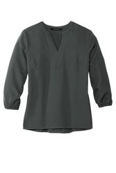 Image of MERCER+METTLE Women's Stretch Crepe 3/4-Sleeve Blouse