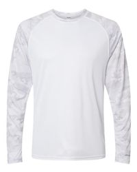 Image of Paragon Unisex Cayman Performance Camo Colorblocked Long Sleeve T-Shirt