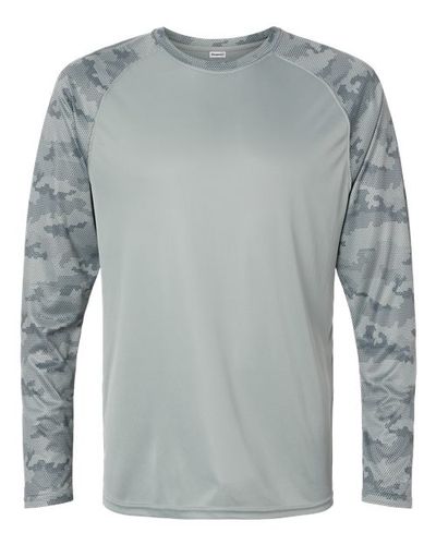 Paragon Unisex Cayman Performance Camo Colorblocked Long Sleeve T-Shirt image thumbnail