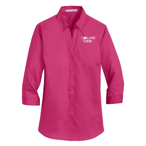 Women's Twill 3/4 Sleeve Shirt image thumbnail