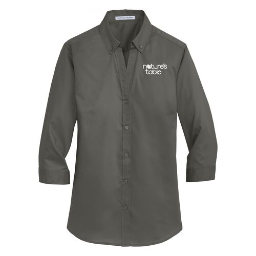 Women's Twill 3/4 Sleeve Shirt image thumbnail