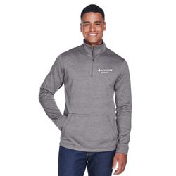 Image of Devon & Jones Unisex Mèlange Fleece Quarter Zip