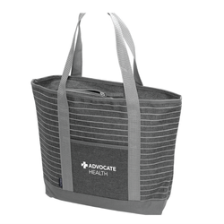 Image of Striped Canvas Tote Bag