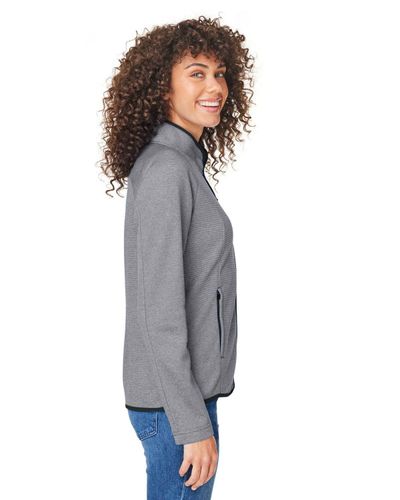 Ladies' Venture Heathered Stripe Full-Zip image thumbnail