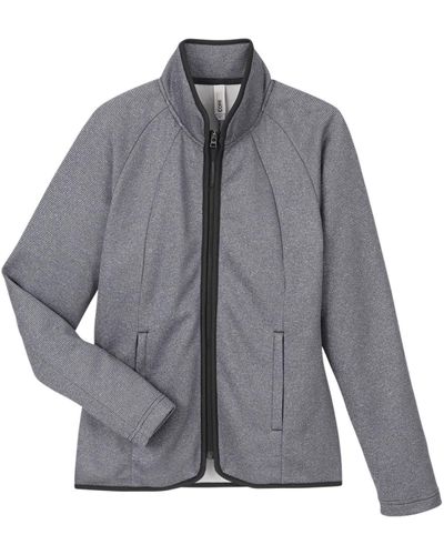 Ladies' Venture Heathered Stripe Full-Zip image thumbnail