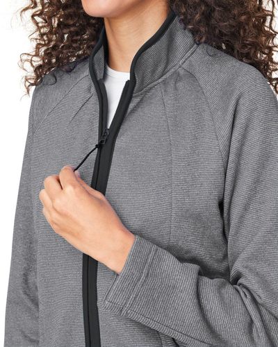 Ladies' Venture Heathered Stripe Full-Zip image thumbnail