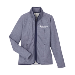 Image of Ladies' Venture Heathered Stripe Full-Zip